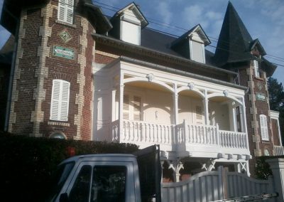 restauration et peinture du balcon